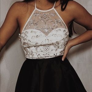 Black and white/cream B. Darlin Dress homecoming